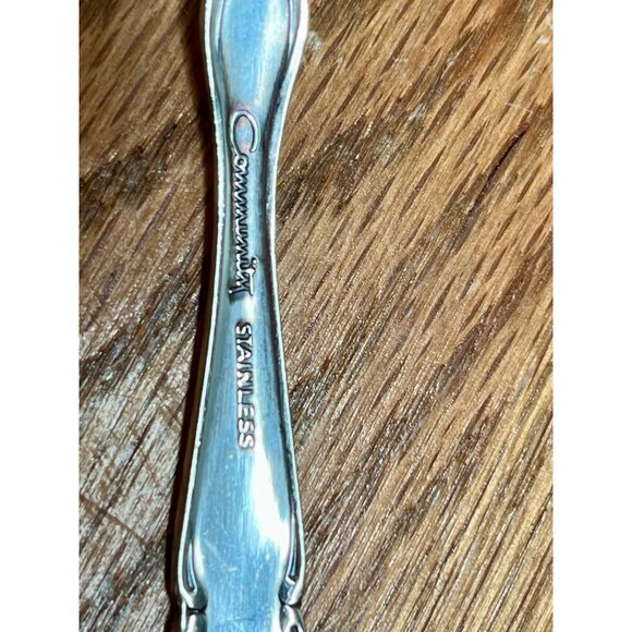 Set of 4 Oneida Community Cantata Dinner  Forks   stainless flatware 7 1/4" - Picture 11 of 11